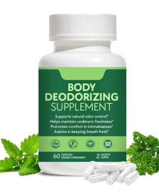 Body Deodorant Supplement Capsules with Chlorophyll, Peppermint and Parsley Extract are designed to support internal freshness, fresh breath, daily wellness and active lifestyle goals.
