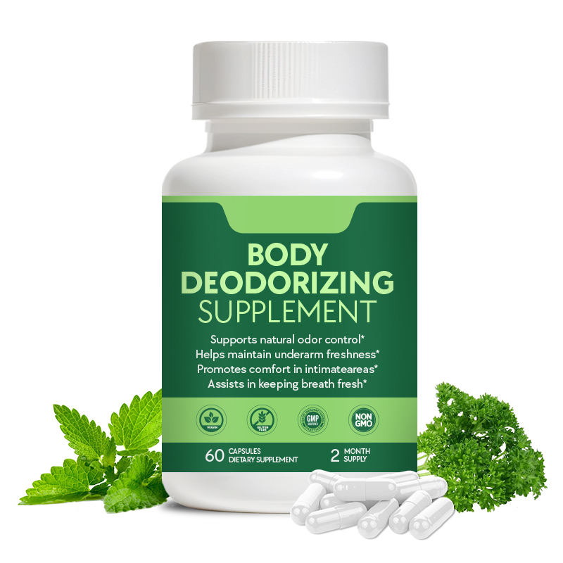 Body Deodorant Supplement Capsules with Chlorophyll, Peppermint and Parsley Extract are designed to support internal freshness, fresh breath, daily wellness and active lifestyle goals.