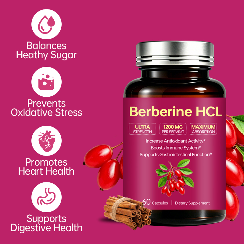 Berberine HCl Capsules with Ceylon Cinnamon and Chromium are formulated to support metabolic wellness, energy metabolism, nutritional balance and daily vitality for an active lifestyle.