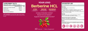 Berberine HCl Capsules Berberine Supplement Berberine Complex Ceylon Cinnamon Capsules Chromium Supplement Metabolism Support Wellness Supplement Daily Health Supplement Weight Management Support Energy Support Capsules