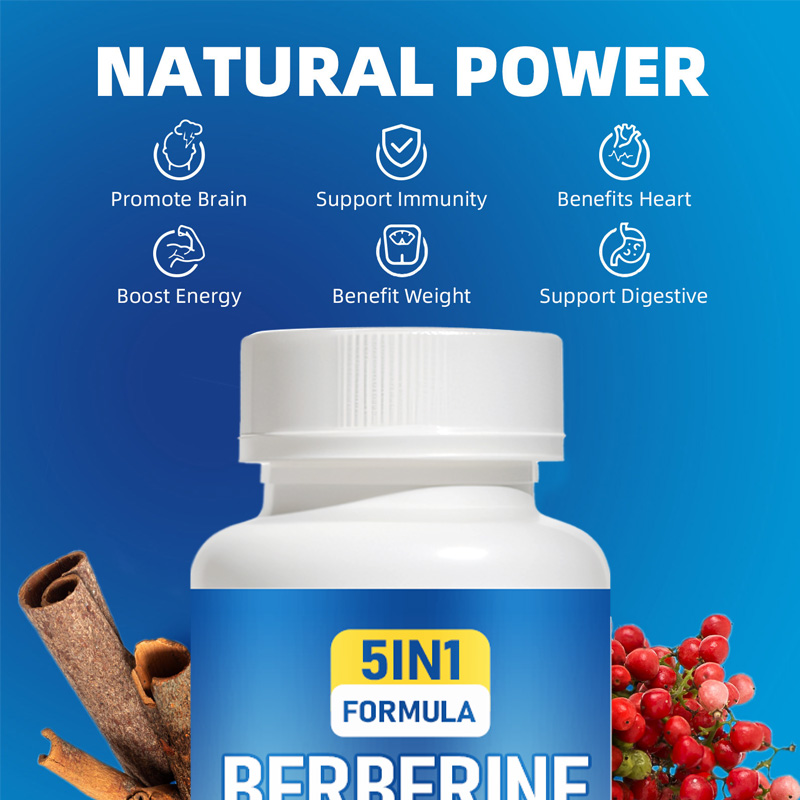 5 In 1 Berberine HCl Complex Capsules - Image 4