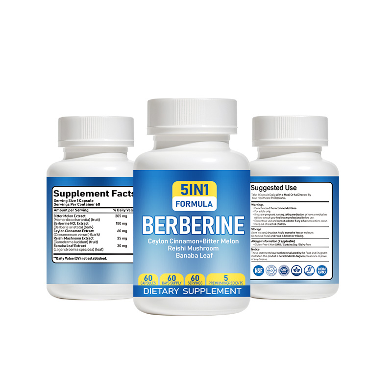 5 In 1 Berberine HCl Complex Capsules - Image 2