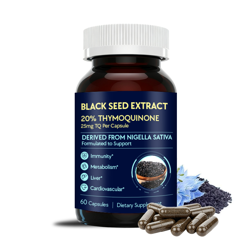 Black Seed Capsules featuring Nigella Sativa provide antioxidant protection while supporting immune wellness, metabolic balance, cardiovascular wellness and everyday vitality.