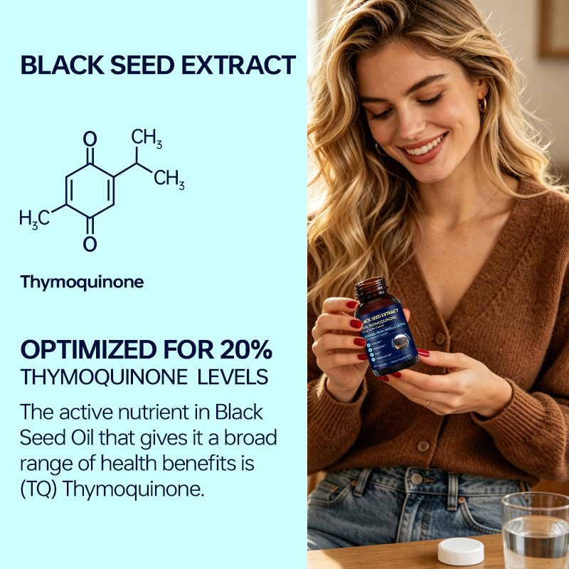 Black Seed Capsules featuring Nigella Sativa provide antioxidant protection while supporting immune wellness, metabolic balance, cardiovascular wellness and everyday vitality.