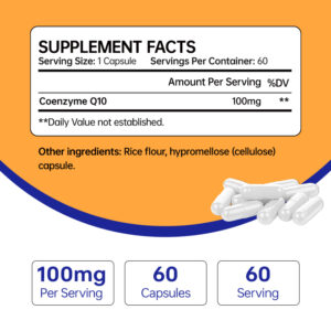 CoQ10 Capsules provide powerful cellular energy and antioxidant support while helping maintain heart wellness, daily vitality and healthy aging.