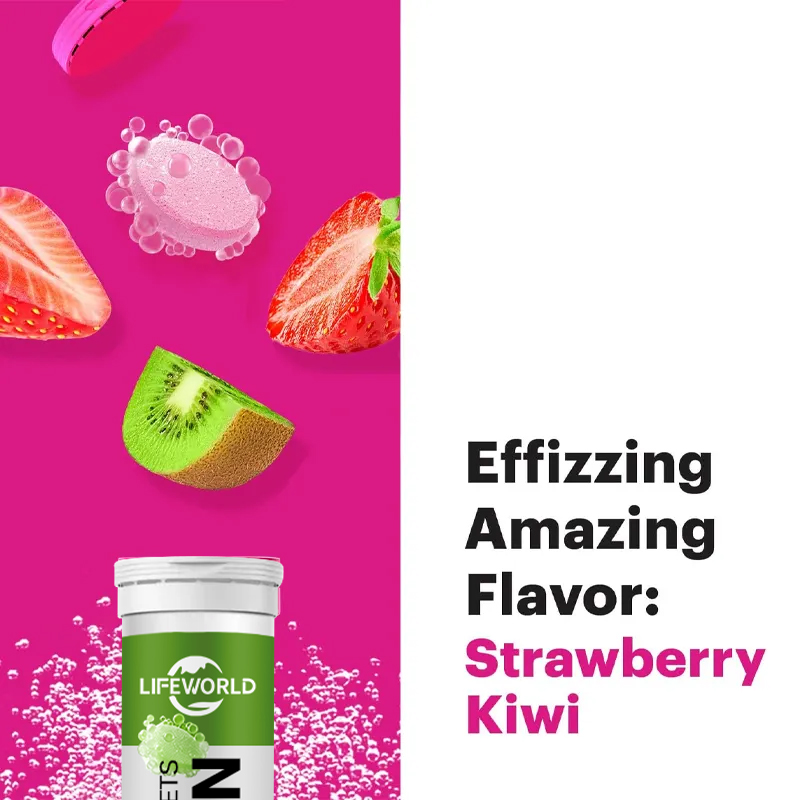 Collagen Effervescent Tablets with Vitamins help support healthy skin, hair and nails while promoting beauty from within, skin hydration and daily wellness.