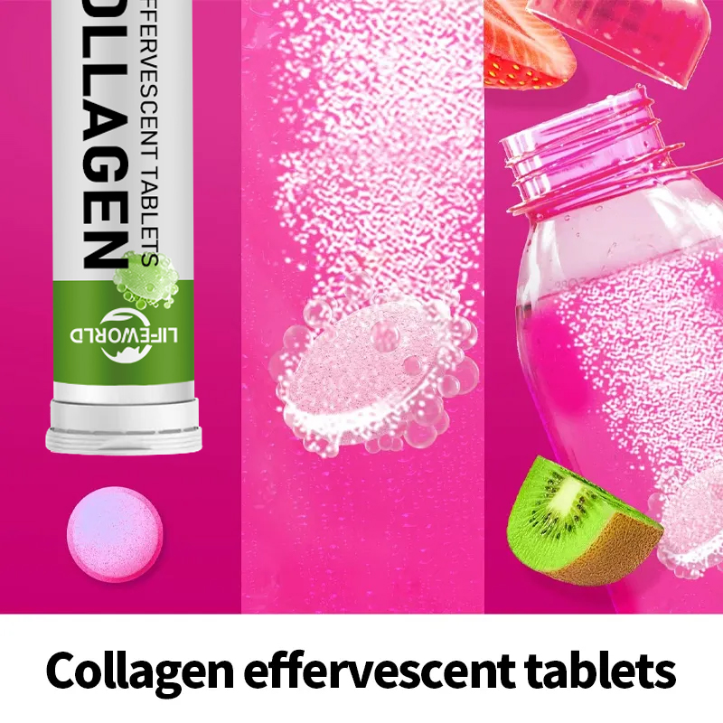 Collagen Effervescent Tablets with Collagen & Vitamins for Skin Hair & Nails - Image 4
