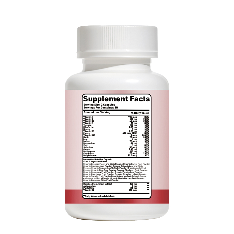 Daily Beauty Multivitamin Capsules with Biotin, Silica and Vitamin A support healthy hair, radiant skin, strong nails and everyday beauty wellness from within.