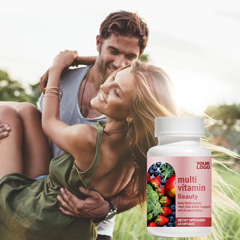 Daily Beauty Multivitamin Capsules with Biotin, Silica and Vitamin A support healthy hair, radiant skin, strong nails and everyday beauty wellness from within.