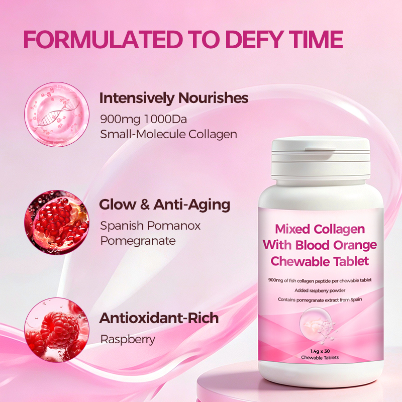 Blood Orange Collagen Chewable Tablets - Image 3