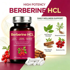 Berberine HCl Capsules with Ceylon Cinnamon and Chromium are formulated to support metabolic wellness, energy metabolism, nutritional balance and daily vitality for an active lifestyle.