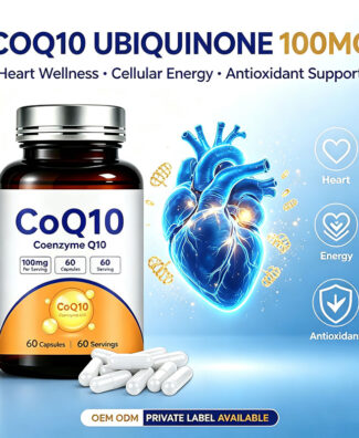 CoQ10 Capsules provide powerful cellular energy and antioxidant support while helping maintain heart wellness, daily vitality and healthy aging.