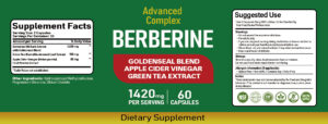Berberine Capsules with Goldenseal Blend, Apple Cider Vinegar and Green Tea Extract provide comprehensive metabolic wellness, digestive support, antioxidant protection and daily vitality support in one advanced formula.