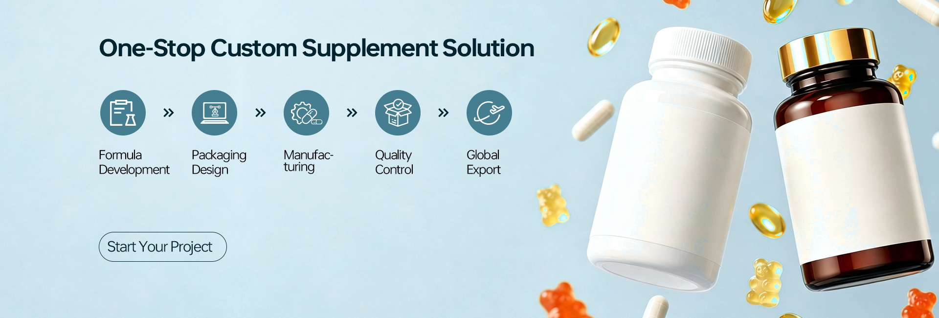 how to choose packaging for private label supplements, custom packaging for dietary supplement brands, supplement packaging options for wholesalers, OEM supplement packaging and labeling services