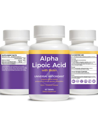 Alpha Lipoic Acid Tablets with Biotin provide antioxidant protection and nutritional support for cellular health, energy metabolism, healthy hair, skin, nails and daily wellness.