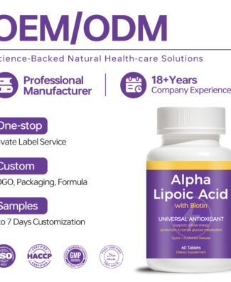 Alpha Lipoic Acid Tablets with Biotin provide antioxidant protection and nutritional support for cellular health, energy metabolism, healthy hair, skin, nails and daily wellness.
