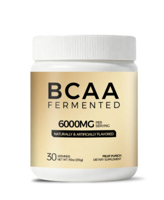 BCAA Powder 6000mg Per Serving with L-Leucine, L-Valine and L-Isoleucine helps support muscle recovery, exercise performance, endurance and active lifestyle goals.
