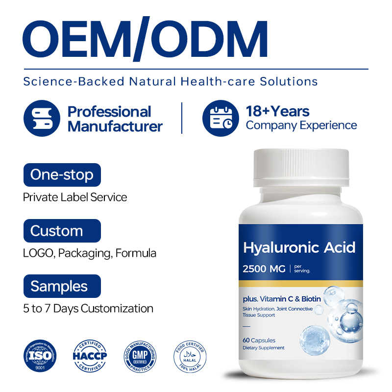 Hyaluronic Acid Plus Vitamin C Biotin Capsules 2500mg - Image 2