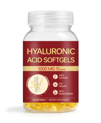 Hyaluronic Acid Softgels 1000mg Per Container With Hydrolyzed Collagen Calcium Magnesium & Vitamin C