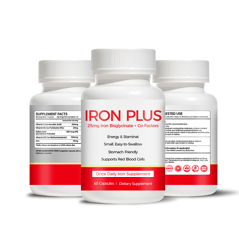 Iron Plus 25mg Iron Bisglycinate Capsules - Image 2