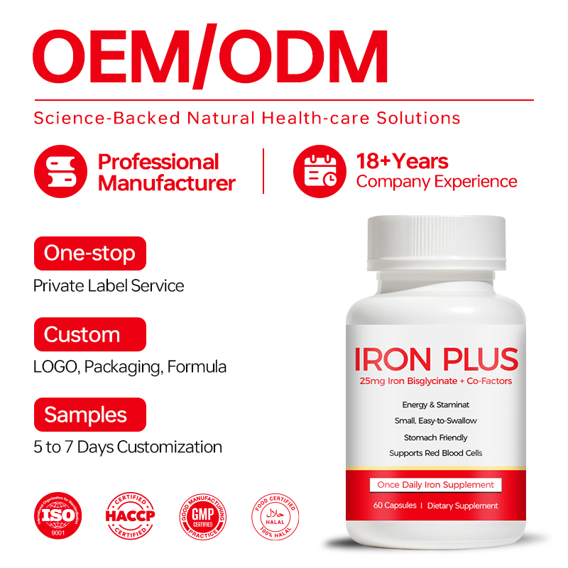 Iron Plus 25mg Iron Bisglycinate Capsules - Image 3