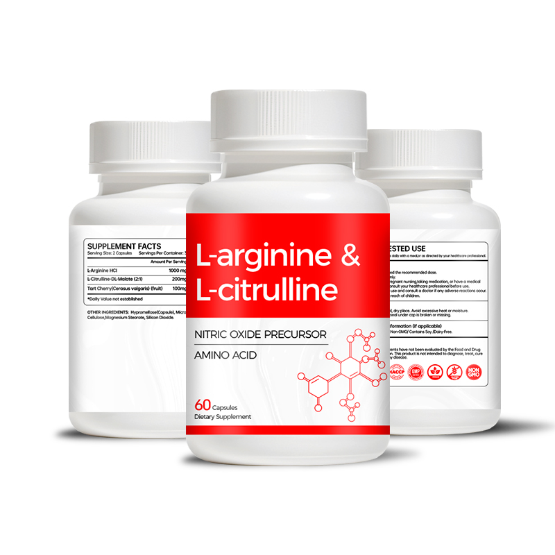 L-Arginine & L-Citrulline Capsules provide amino acid nutrition to support nitric oxide production, exercise performance, workout endurance, healthy circulation and active lifestyle wellness.