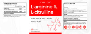 L-Arginine & L-Citrulline Capsules provide amino acid nutrition to support nitric oxide production, exercise performance, workout endurance, healthy circulation and active lifestyle wellness.