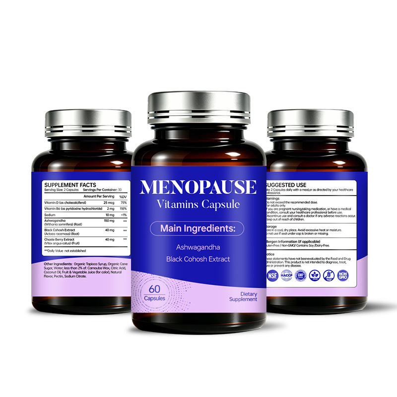 Menopause Vitamins Capsules With Ashwagandha Black Cohosh - Image 2