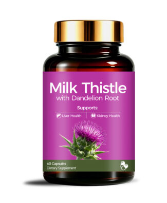 Milk Thistle Capsules With Dandelion Root Herbal Blend