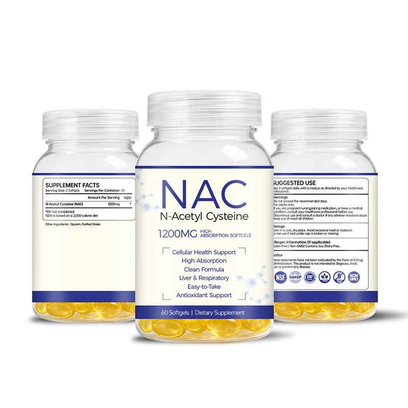 NAC N-Acetyl-Cysteine 1200mg Softgels