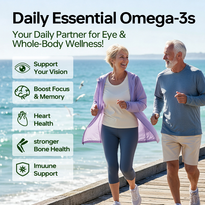 Vegan Omega 3 Gummies With Lutein Zeaxanthin Vitamins A C D3 E - Image 3