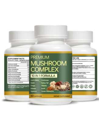 10 In 1 Mushroom Extract Capsules With Lion's Mane Reishi Cordyceps