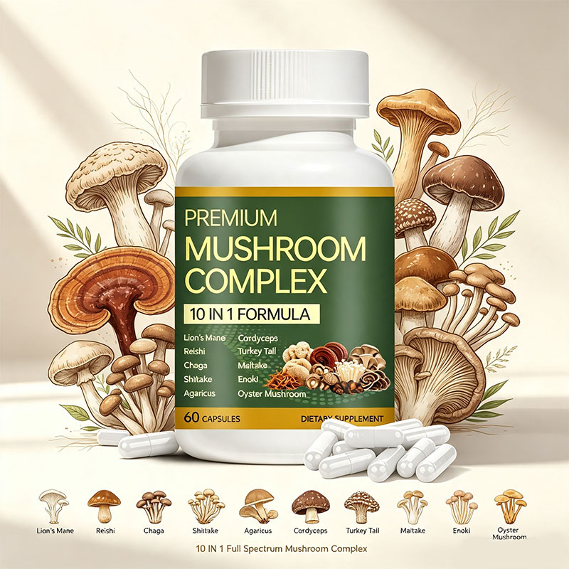 10 In 1 Mushroom Extract Capsules With Lion's Mane Reishi Cordyceps - Image 3