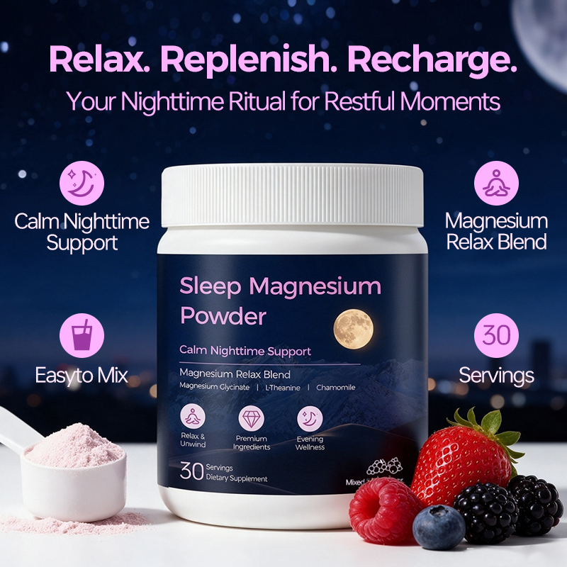 Sleep Magnesium Powder With Magnesium Glycinate L-Theanine & Chamomile - Image 2