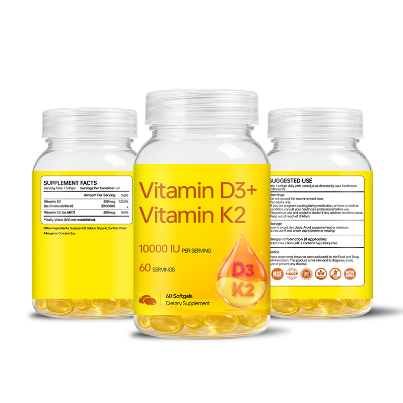 Vitamin D3 K2 10000 IU Per Serving Softgels - Image 2