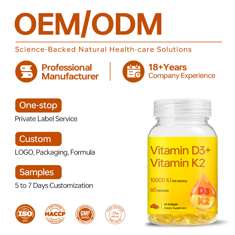 Vitamin D3 K2 10000 IU Per Serving Softgels - Image 3