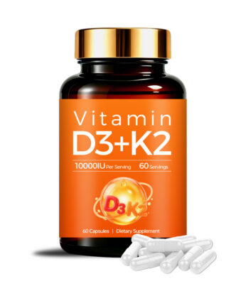 Vitamin D3 K2 Capsules 10000 IU Per Serving
