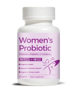 Womens Probiotics Prebiotics Cranberry Capsules 50 Billion CFU 16 Strains Digestive Health Support