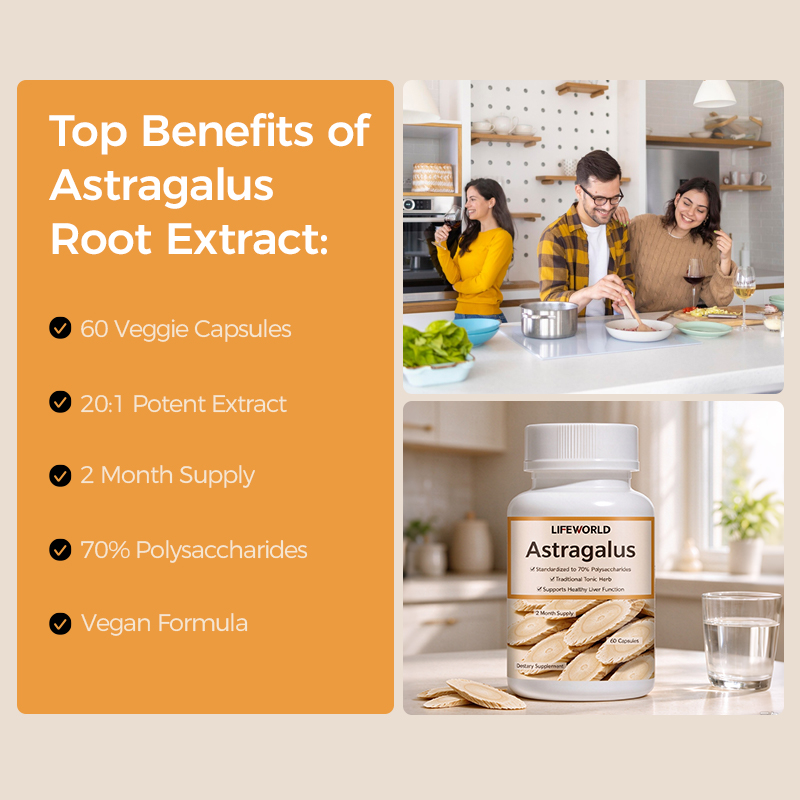 Astragalus Root Capsules are a botanical supplement featuring astragalus root in a convenient capsule format. Designed for supplement brands seeking plant-based ingredients for their product portfolios, this product offers a straightforward herbal supplement concept for daily wellness ranges. We support B2B buyers with private label and OEM/ODM project discussions, including product specification review, packaging customization, and label design support. Ingredient form, serving size, capsule count, and packaging options can be confirmed according to your project requirements. Contact our team to discuss your target market, preferred specifications, sample requirements, and private label options.