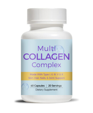 Multi Collagen Complex Capsules Type I II III V X Skin Hair Nails & Joint Health