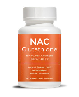 NAC 600mg Glutathione Capsules with Selenium Vitamin B6 Vitamin B12