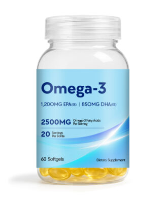 Omega 3 Fish Oil Softgels 1000mg EPA DHA Heart Brain Joint Health Support Supplement