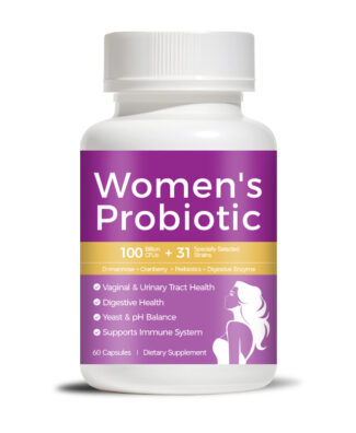 Womens Probiotic Capsules 100 Billion CFU 31 Strains D Mannose Cranberry Prebiotics Enzymes